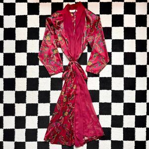 Vintage Victoria’s Secret Red Paisley Robe